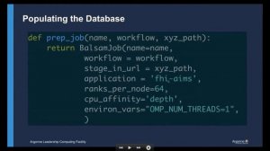 Workflow Management with Balsam