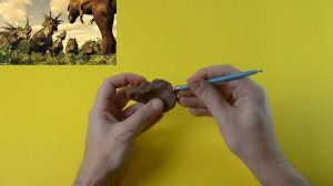 Лепка динозавра из пластилина. Лепим Стиракозавра