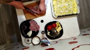 картошка по-французски с индейкой в духовке?