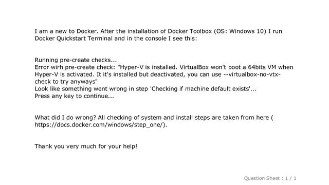 Windows : Cannot start docker after installation on Windows смотреть онлайн