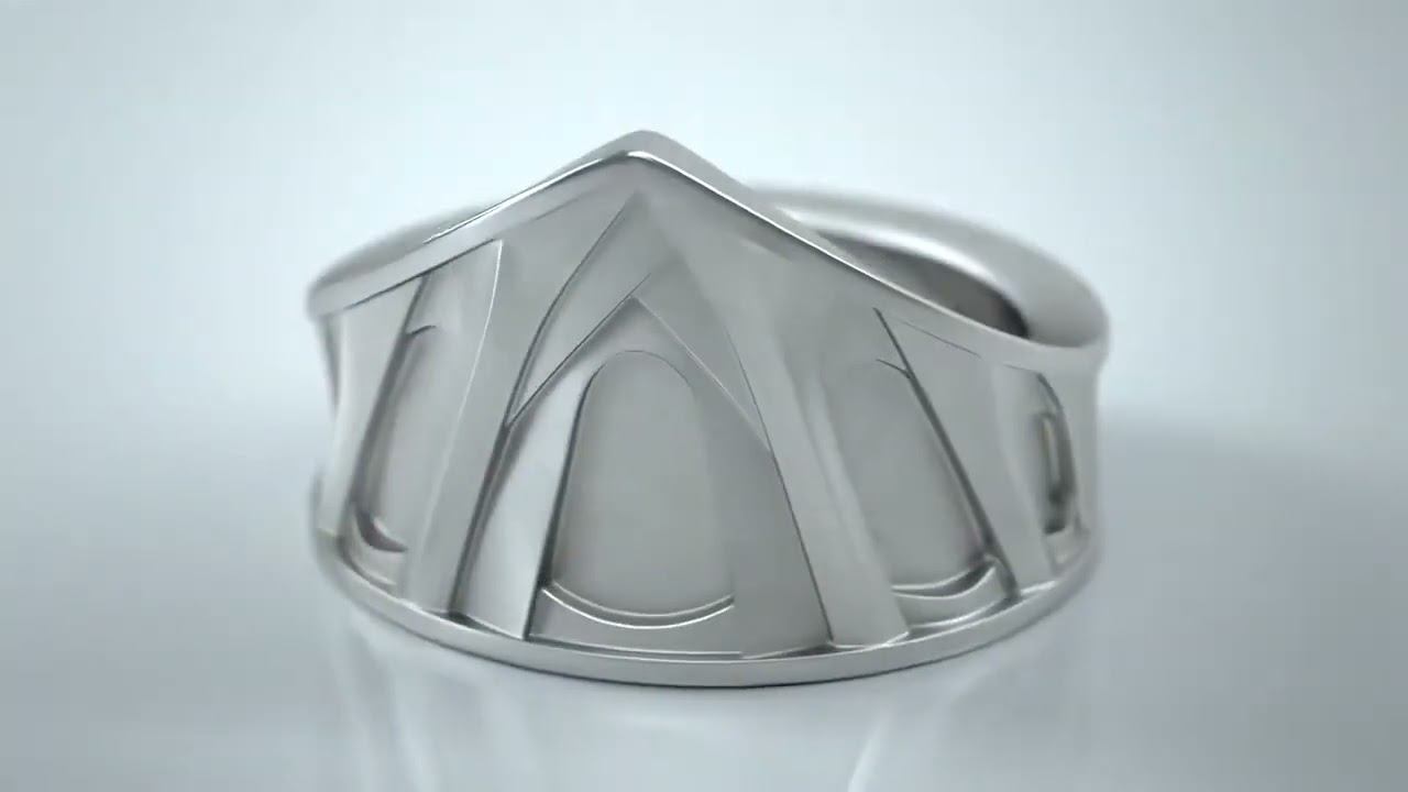 Серебряное кольцо необычной формы SAGRADA FAMILIA RING