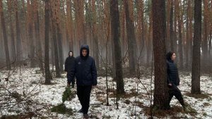 Выгул пациентов психиатрической больницы