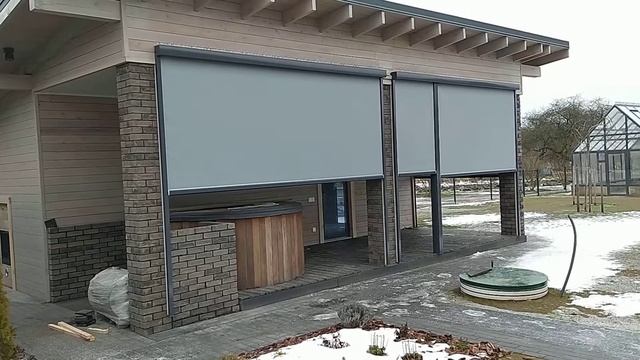 Вертикальные маркизы для защиты от осадков и солнца смотреть онлайн