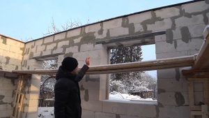 Четверть в оконном проеме в газобетоне!