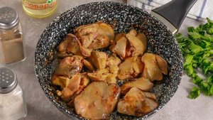 ПП салат с куриной печенью