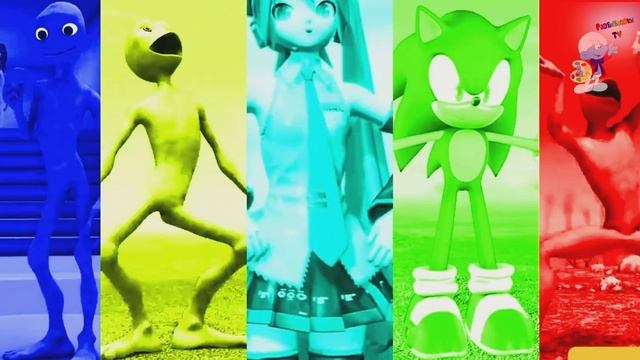 Человек-паук против Соника против аниме девочка против Ми Кемасте Разноцветный Челлендж инопланетян смотреть онлайн