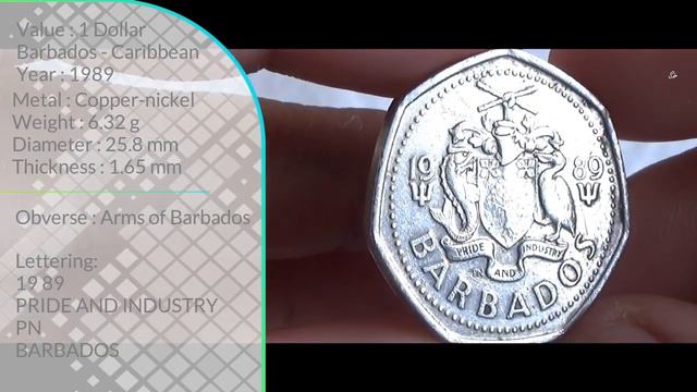 Barbados Dollar & Cents coins | Flying Fish & Windmill Coins | BARBADOS ISLAND - North America смотреть онлайн