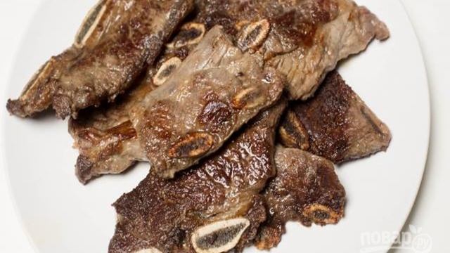 Жареное мясо с овощами