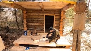 Баня из валежника. Строю в одиночку. (короткая версия для тех кто не любит смотреть длинные видео)