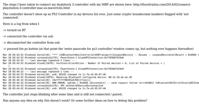 Apple: Connect DualShock 3 (PS3 controller) and MacBook Pro 13" late 2013 on Mavericks 10.9.2 смотреть онлайн