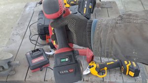 Сравнение цепных мини  пил и секаторов фирм  DeWALT и WORCRAFT.