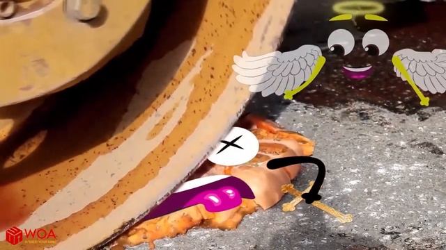 Experiment ROAD ROLLER vs TELEVISION Crushing Crunchy & Soft Things by Road Roller Woa Doodles смотреть онлайн