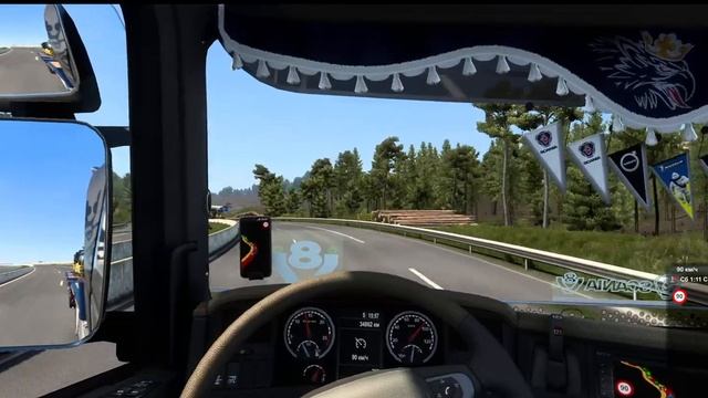 Euro Truck Simulator 2 1.46 катаем отдыхаем (обстановка по кайфу 18+) смотреть онлайн