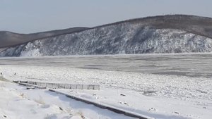 Комсомольск-на-Амуре 13 ноября Река Амур Формируются забереги
