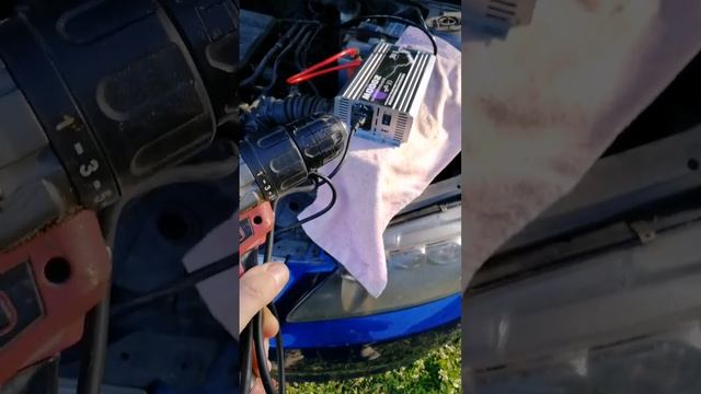 инвертор 12v на 220v мощностью 2000w/4000w чистый синус, тест електроинструмент без нагрузки