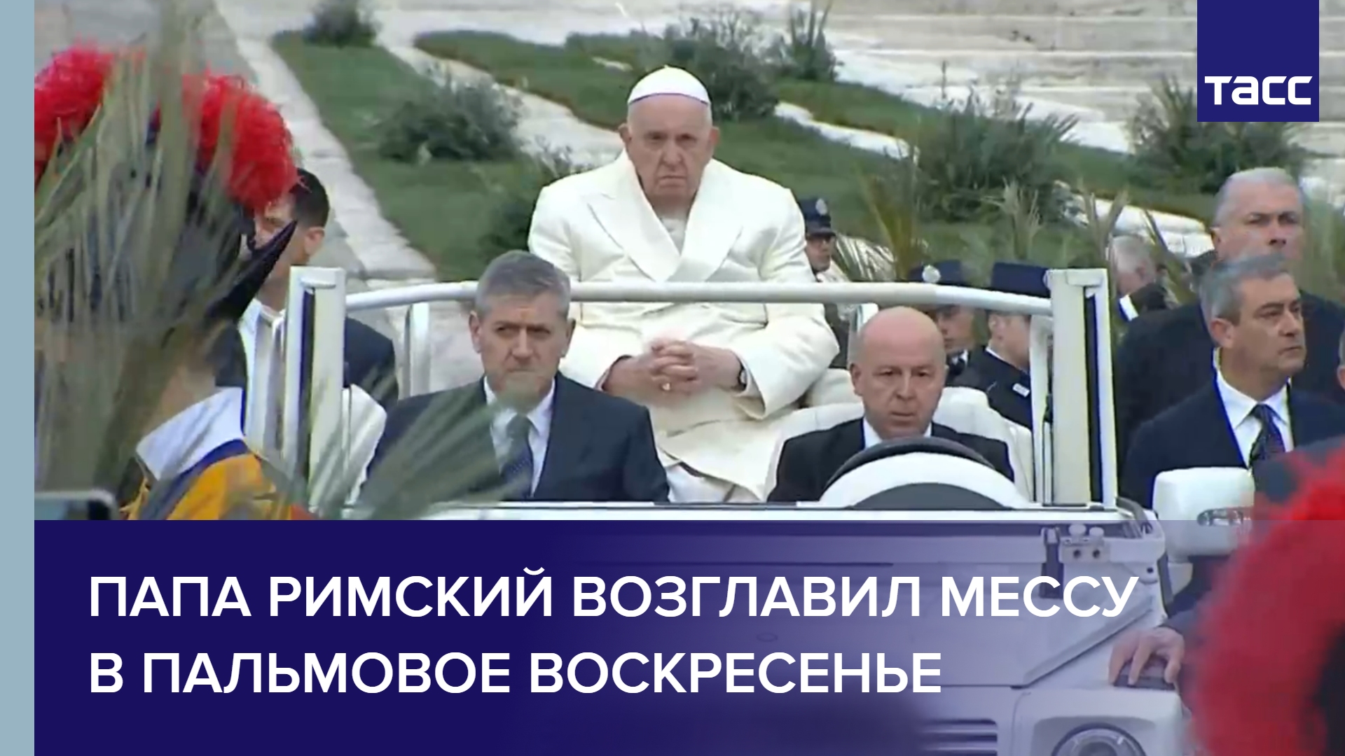 Папа Римский возглавил мессу в Пальмовое воскресенье