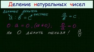 Деление натуральных чисел