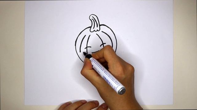draw a picture of a pumpkin, нарисовать картинку тыквы, ارسم صورة لقرع, нарисовать картинку тыквы смотреть онлайн