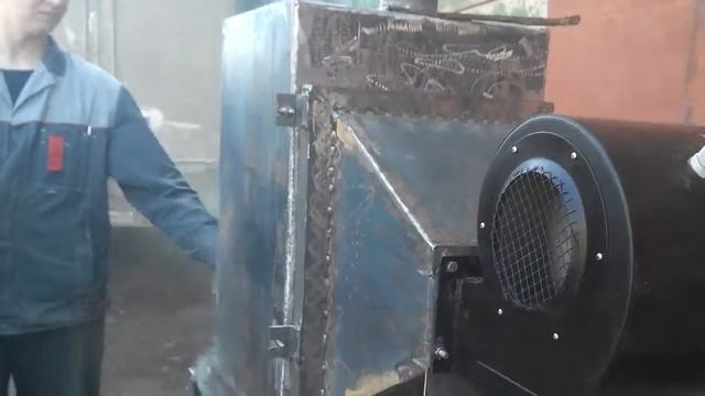 калорифер на дровах!