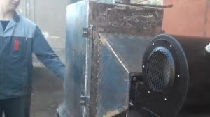 калорифер на дровах!