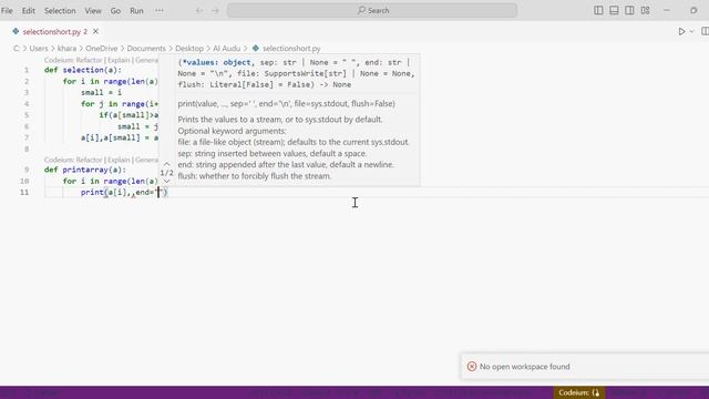 Selection Sort Algorithm Code In Python #pythonforbeginners #programming #python #viral #viralvideo