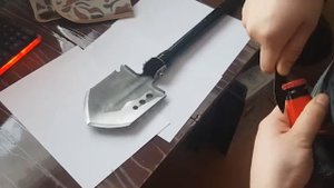 Лопатка тактическая, туристическая (Алиэкспресс)
