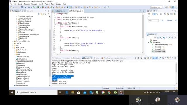 Selenium Tutorial 12:TestNg (Part 1) Annotations used in TestNG