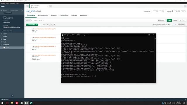 MongoDB удаление данных | MongoDB уроки для начинающих