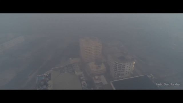 Delhi Morning after Diwali | Pollution beyond 999 AQI | Aerial Video смотреть онлайн
