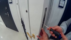 Установка замка невидимка Гардиан ЭМЗ 1.5 в дверной блок ДС9