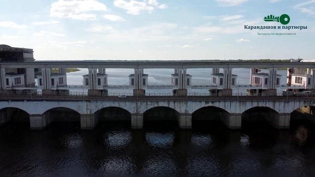 Угличская ГЭС. Плотина на р. Волга в г. Углич