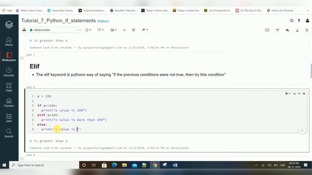 python tutorial 10 : conditional statements,if condition #PythonIfStatement #IfElse #PythonIfElse