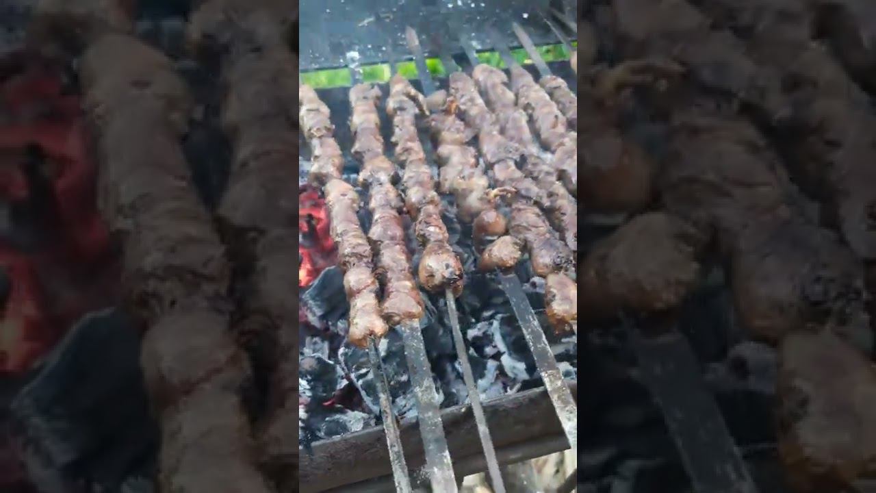 Шашлык из куриных сердечек смотреть онлайн