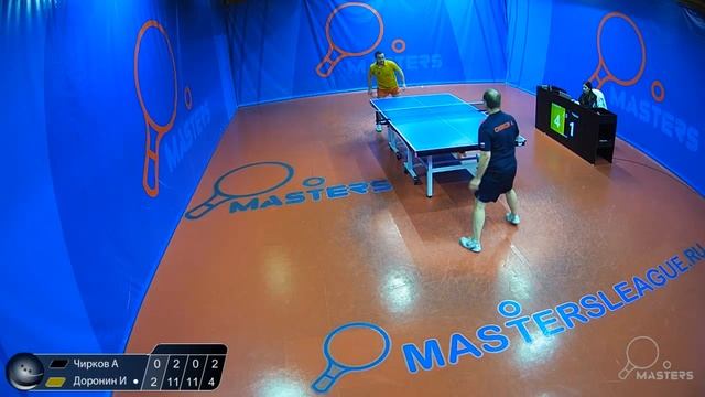 1/2 Доронин И. (569) - Чирков А. (502) Мастерс Лига настольный теннис 22.10 Санкт-Петербург смотреть онлайн