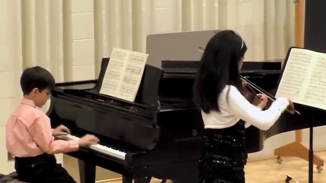 NIkki and Aram play Dvorak Sonatina, movement 2 смотреть онлайн