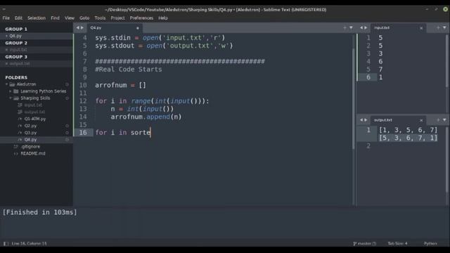 Q10 - Turbo Sort | Sharping Skills | CPinPython