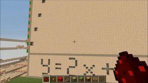 Minecraft - Fully Functional Linear GRAPHING CALCULATOR!