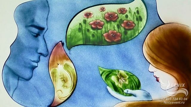 Заказать песочное шоу на свадьбу и юбилей - цветное песочное шоу на праздник 8 марта Москва