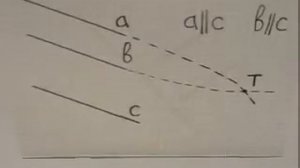 Теорема о двух прямых параллельных третьей