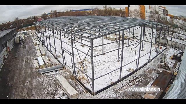 Складское здание: 3500 м2 за 1 мин  ГК СтальПрофильГрупп