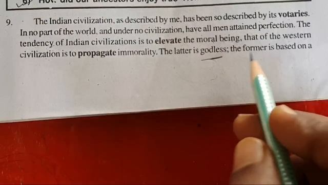 Indian Civilization and Culture By Mahatma Gandhi//Bseb Class 12th English//Best Hindi Explanation