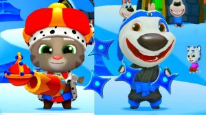 Говорящий ТОМ 2 ОБНОВЛЕНИЕ ВСПЛЕСК СИЛЫ Talking Tom Splash Force Том король, Хэнк ниньзя #Том #Том_2