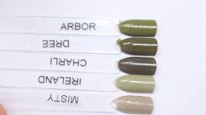 Zoya Olive Green Comparison // Dree, Ireland, Arbor, Charli