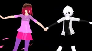 [mmd x undertale] Betty x Cross!chara i luv it