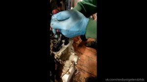 как взвести натяжитель цепи ГРМ Honda XR 250