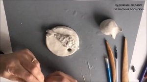 Лепим рельеф | На разделочной доске | Лепка для детей 7+ #лепка #лепкапластилином #рельеф