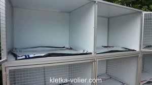 Клетки для кошек.12 боксов. Размер 1,8 х 0,75 х 2 м.