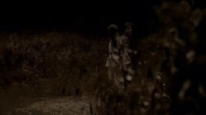 Гарри бежит за Беллатрисой в огонь.