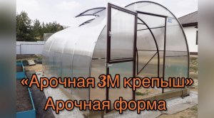 КРЕПКАЯ КАПИТАЛЬНАЯ ТЕПЛИЦА. АРОЧНАЯ 3М КРЕПЫШ.