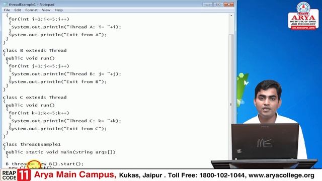 AIET | Java | Lecture-17 | Threads in Java